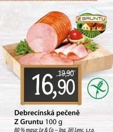 Pečeně debrecínská Z Gruntu