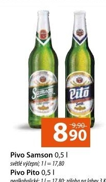 Pivo světlé výčepní 10° Samson