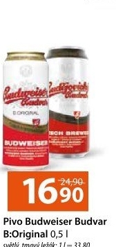Pivo světlý ležák B: Original Budweiser Budvar