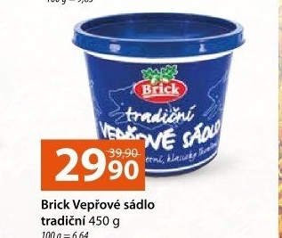 Sádlo vepřové tradiční Brick