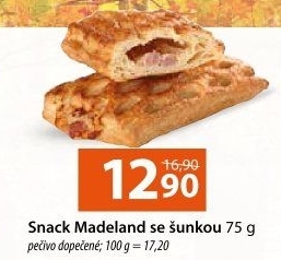 Snack Madeland se šunkou Madeta