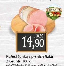 Šunka kuřecí prsní nejvyšší jakosti Z Gruntu