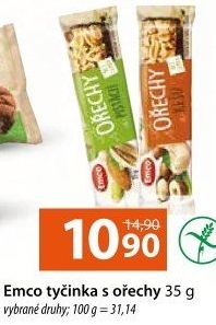 Tyčinka s ořechy Emco