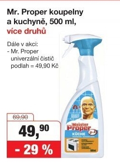 Čistič koupelen Mr. Proper