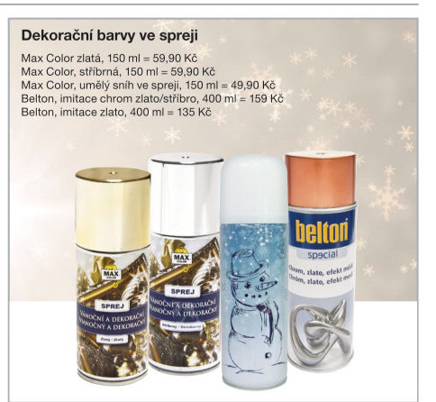 DEKORAČNÍ SPREJE