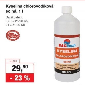 KYSELINA CHLOROVODÍKOVÁ