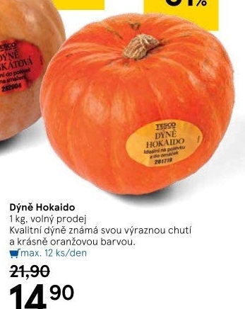 Dýně Hokkaidó Tesco