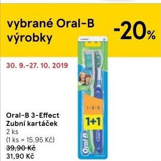 Kartáček na zuby 3Effect Oral-B