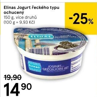 Ochucený jogurt řecký Elinas
