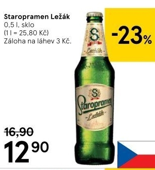 Pivo ležák Staropramen