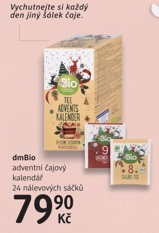 Čajový adventní kalendář dm Bio