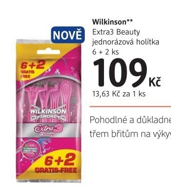 Holítka jednorázová dámská Beauty Extra 3 Wilkinson