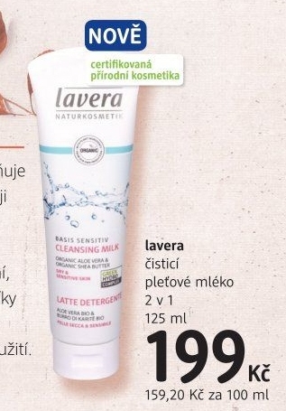 Mléko pleťové čistící 2v1 Lavera