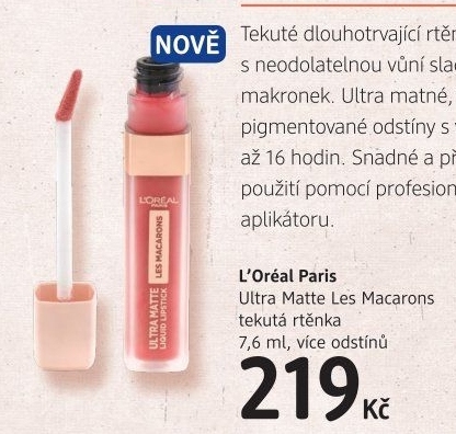 Tekutá rtěnka matná Ultra Matte Les Macarons L'