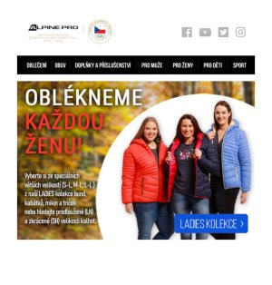 akční leták ALPINE PRO 17.10.2019-31.10.2019