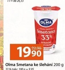 Smetana ke šlehání Olma 33%