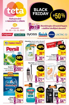akční leták Teta drogerie 31.10.2019-11.11.2019