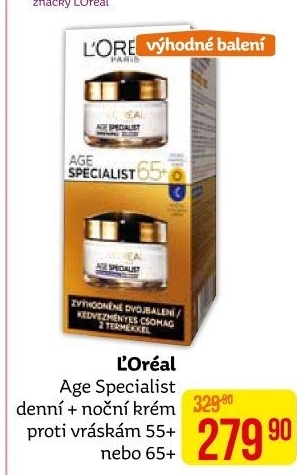 Balení krém denní a noční Age Specialist L'