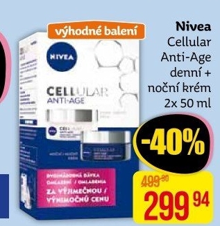Balení krém denní a noční omlazující Anti-age Cellular Nivea