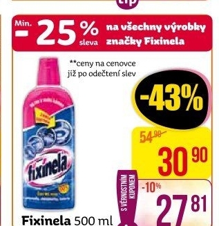 Čistič na rez a vodní kámen Fixinela