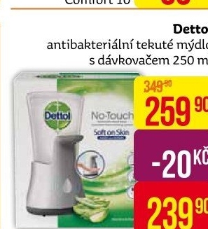 Dávkovač mýdla bezdotykový + náplň Dettol