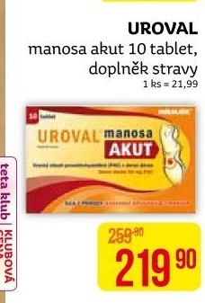 Doplněk stravy Akut Uroval Manosa