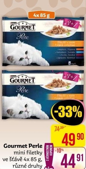 Kapsičky pro kočky Perle Gourmet Purina