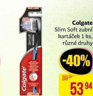 Kartáček na zuby Slim Soft Colgate