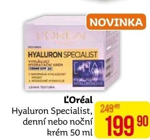 Krém pleťový Hyaluron Specialist L'