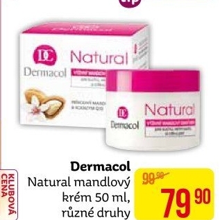 Krém pleťový mandlový Natural Dermacol