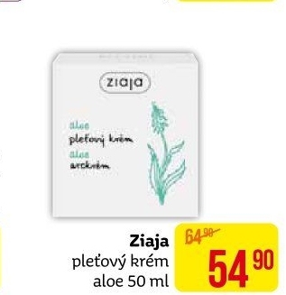 Krém pleťový s aloe vera Ziaja