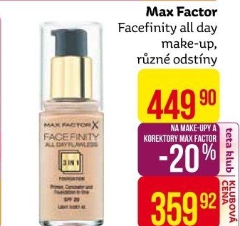 Make up Facefinity All Day Max Factor