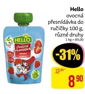 Ovocná kapsička Hello