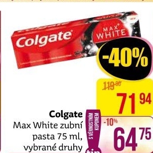 Pasta na zuby Max White Colgate