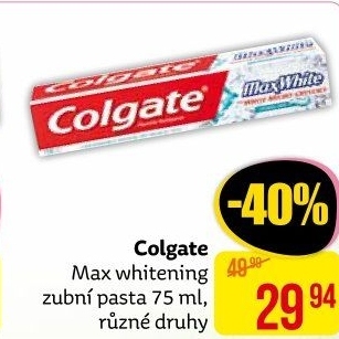 Pasta na zuby Max White Colgate