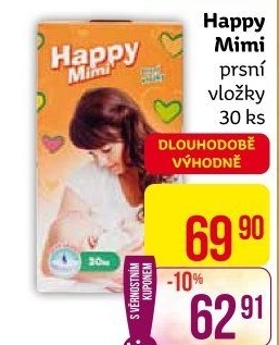 Prsní vložky Happy Mimi
