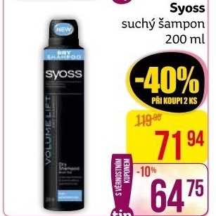 Šampon suchý Syoss