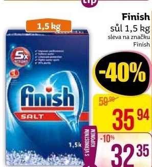 Sůl do myčky Finish