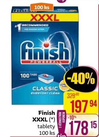 Tablety do myčky Finish