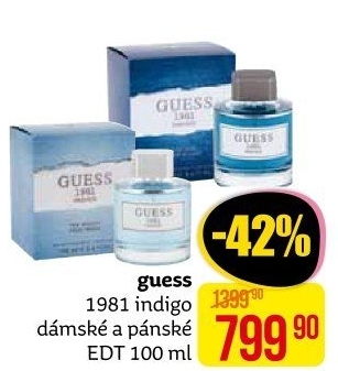 Toaletní voda dámská 1981 Indigo Guess