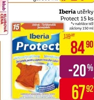 Ubrousky na praní Protect Iberia