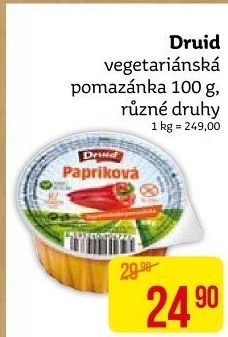 Vegetariánská pomazánka Druid