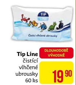 Vlhčené ubrousky dětské Tip Line
