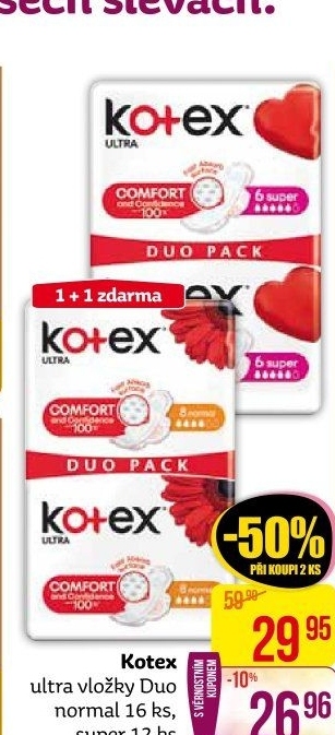 Vložky dámské Ultra Kotex