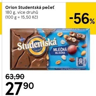 Čokoláda Studentská pečeť Orion