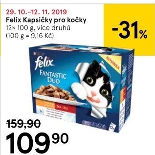 Kapsičky pro kočky Felix Purina