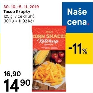 Křupky Tesco