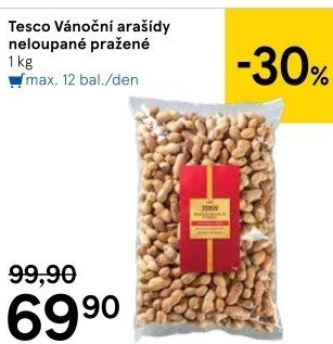 Neloupané arašídy Tesco