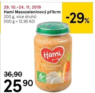 Příkrm masozeleninový Hami
