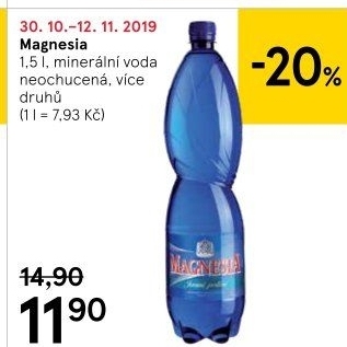 Přírodní voda Magnesia